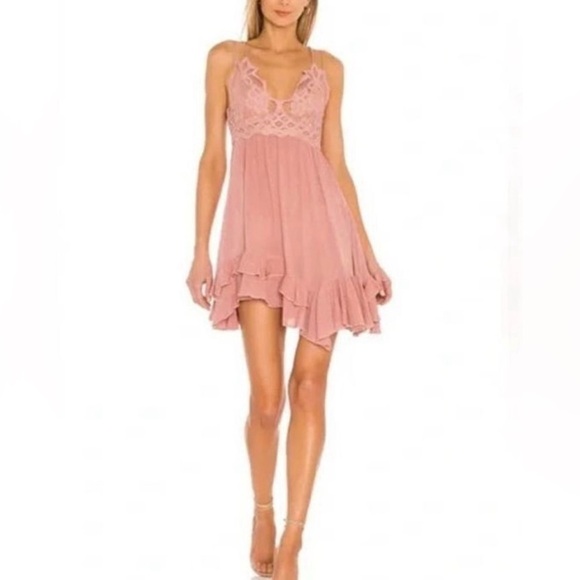 Free People Adella Slip Dress. Dusty Rose Pink.
Size Small, NWT - Picture 1 of 9